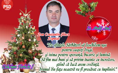 Deputatul Dan Constantin Șlincu vă urează Craciun Fericit!