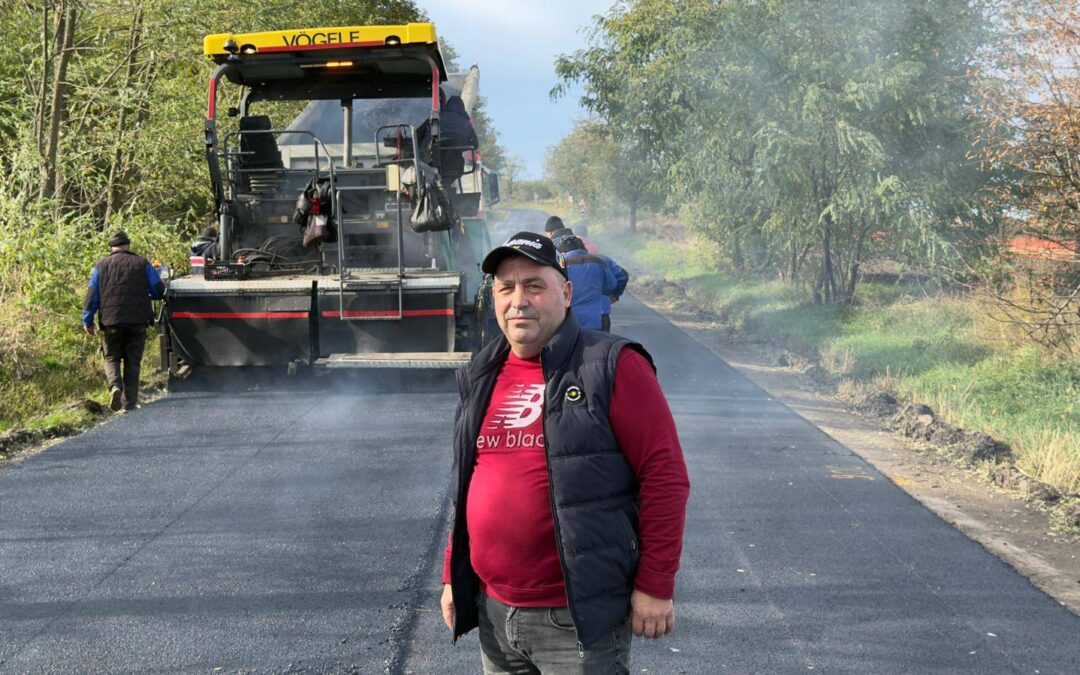 „Drumul DN29A, modernizat prin eforturile primarului Costel Romanescu și sprijinul DRDP Iași”