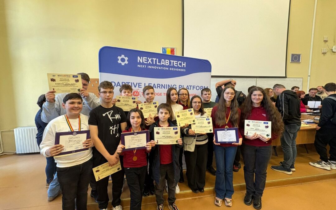 Elevii dărăbăneni au făcut din nou senzație la etapa națională a concursului de robotică Nextlab.tech!