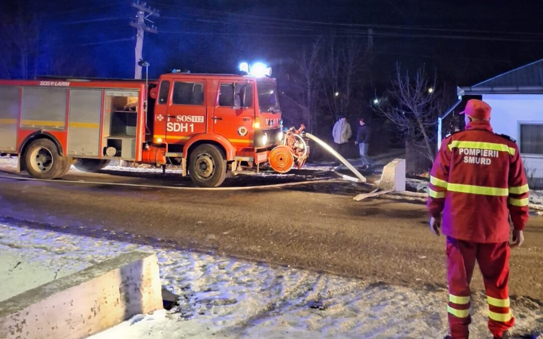 Tragedie la Viișoara Mare: O femeie de peste 80 de ani a murit într-un incendiu devastator