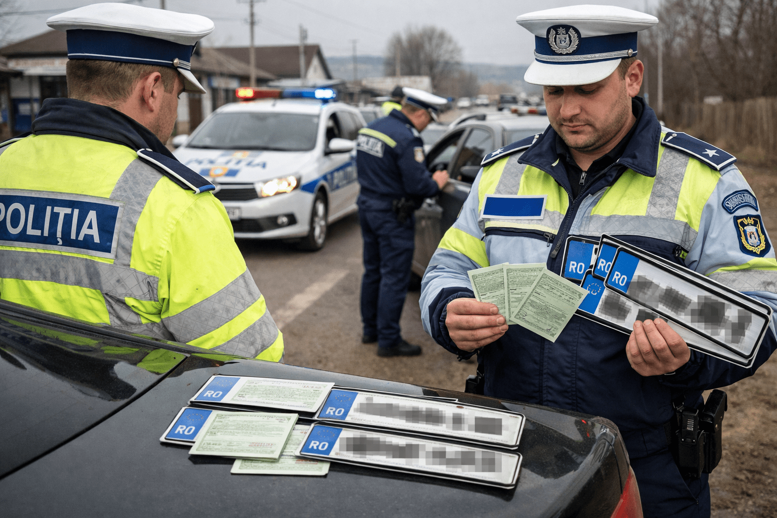 Acțiune a polițiștilor din Darabani: 4 certificate de înmatriculare retrase și amenzi de peste 5.600 de lei