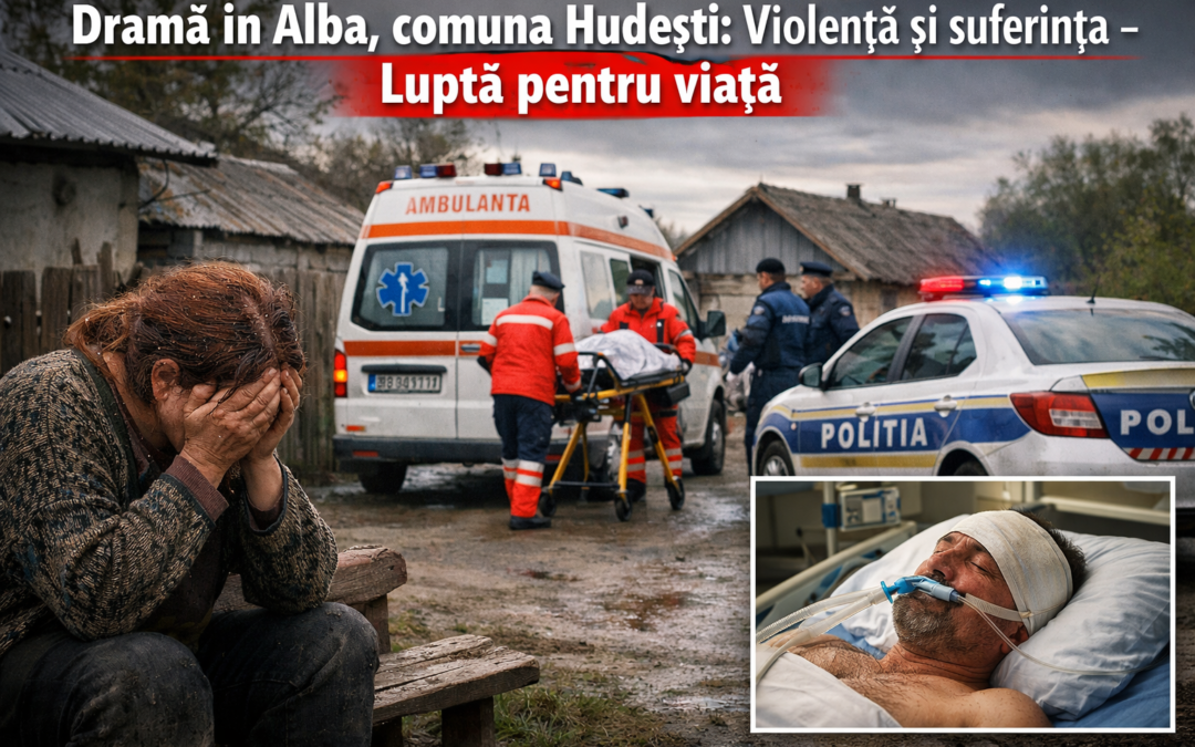 Tragedie într-o familie din Alba, comuna Hudești: violența și suferința au dus la o luptă pentru viață