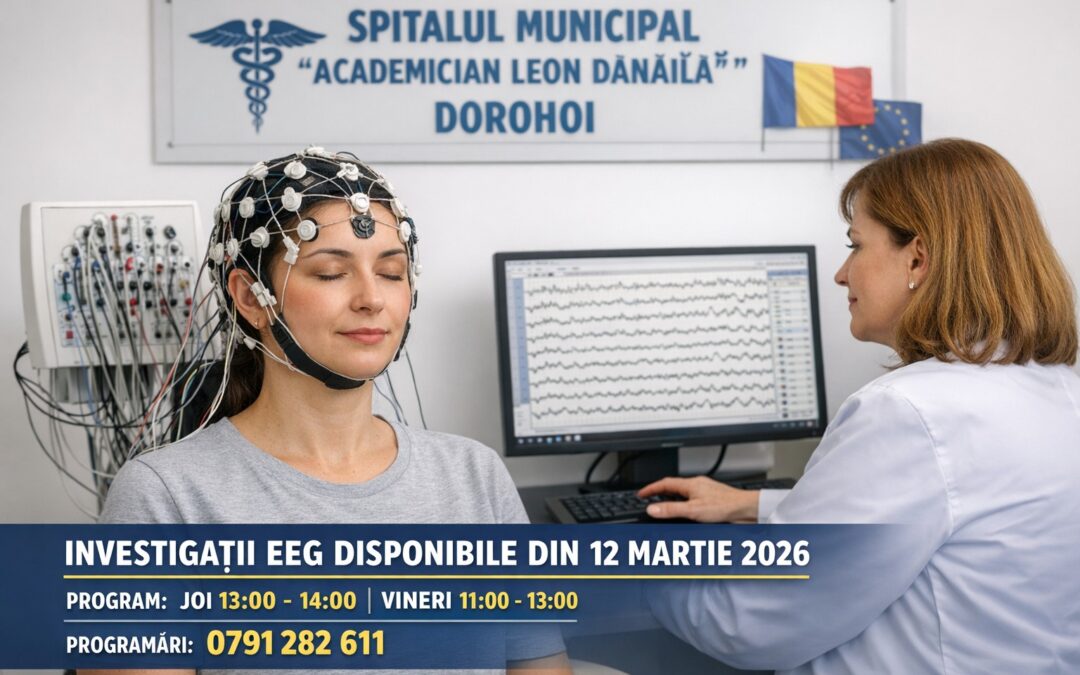 Diagnostic neurologic modern la Dorohoi: Spitalul „Academician Leon Dănăilă” oferă electroencefalograme pacienților