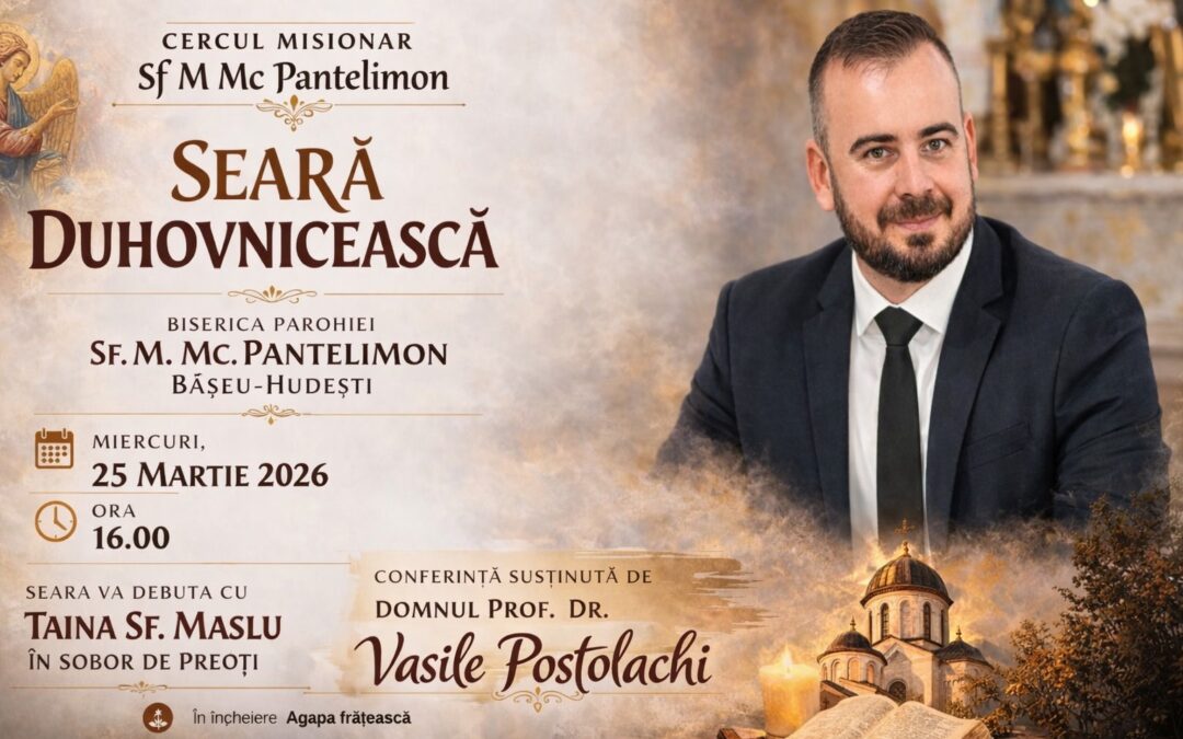 Seară Duhovnicească sub Ocrotirea Maicii Domnului – Un Popas al Sufletului în Cercul Misionar al Parohiei Sf. M. Mc. Pantelimon, Bașeu-Hudești