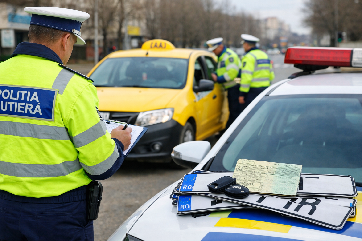 Acțiune amplă a Serviciul Rutier Botoșani pentru combaterea transportului ilegal în regim de taxi