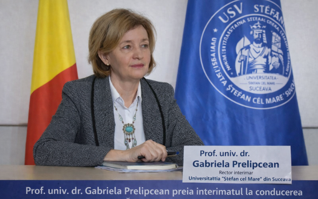 Prof. univ. dr. Gabriela Prelipcean preia interimatul la conducerea Universității „Ștefan cel Mare” din Suceava