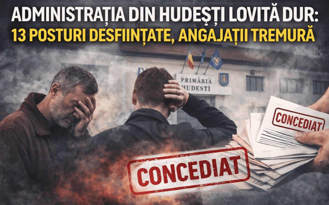 „Val de concedieri la Hudești: Primăria pierde 13 angajați”