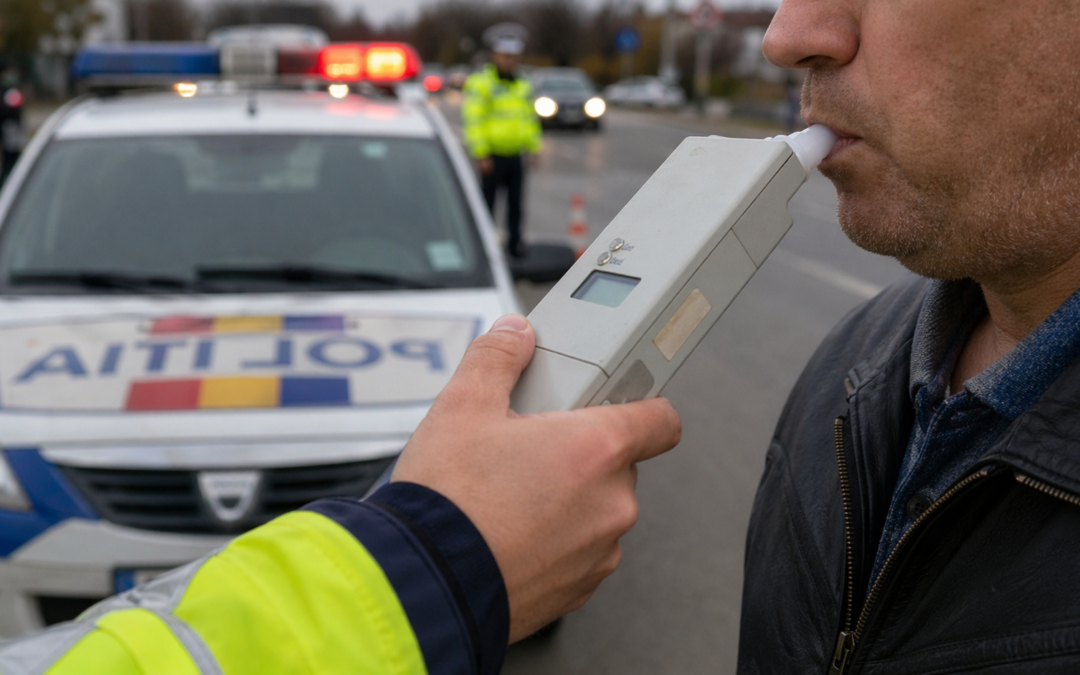 Șofer băut, depistat în trafic la Darabani. Polițiștii au intervenit prompt