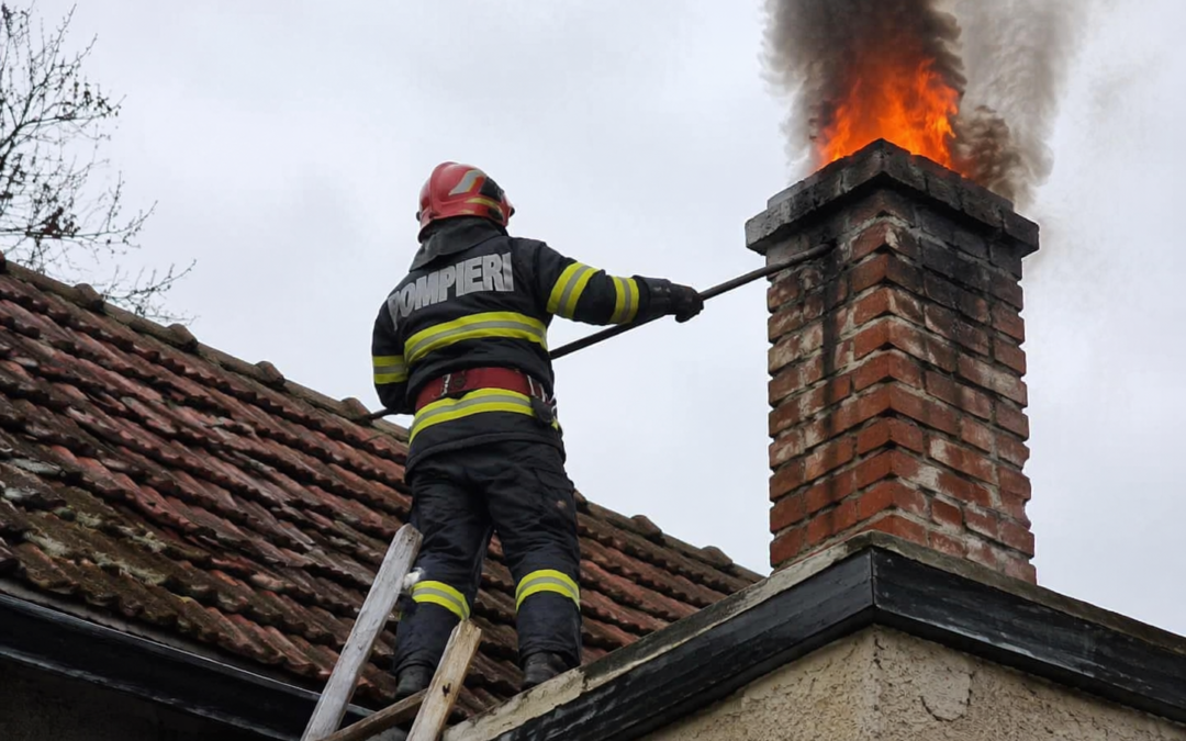 Incendiu evitat la limită în Concești! Coșul de fum necurățat putea provoca o tragedie