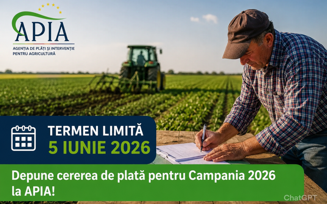 5 Iunie – Termenul limită pentru depunerea cererilor APIA în Campania 2026
