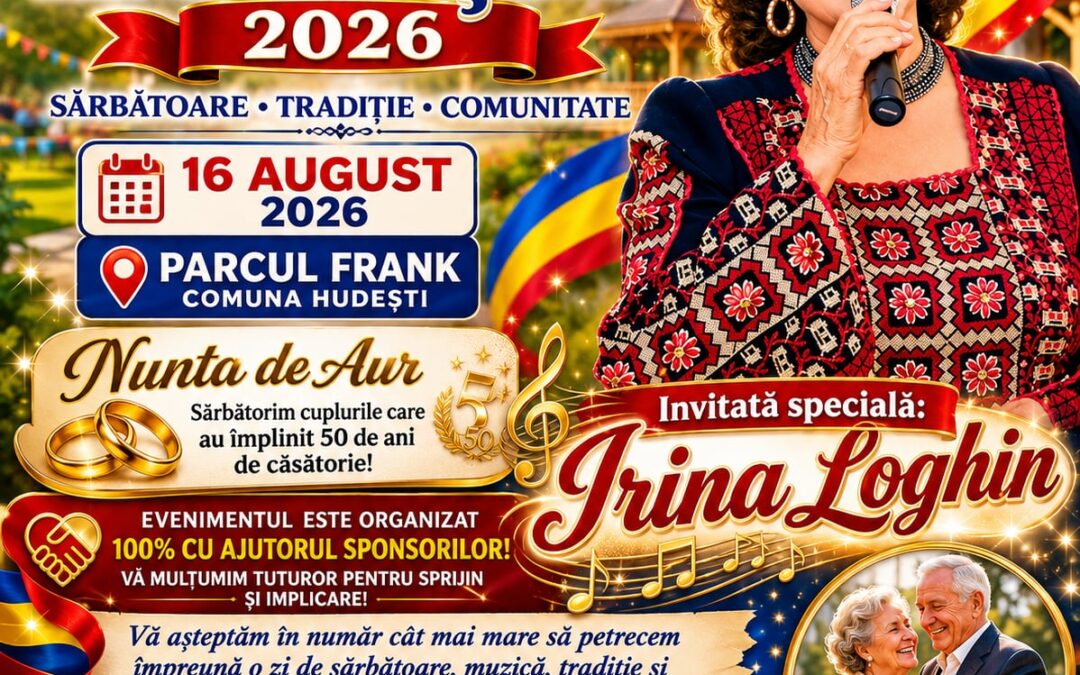 ANUNȚ IMPORTANT – ZILELE COMUNEI HUDEȘTI 2026