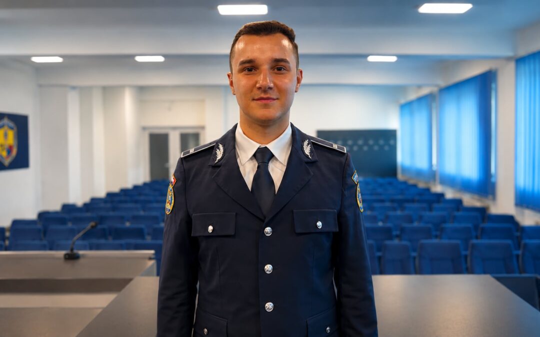 Cel mai bun dintre cei buni! Cosmin, tânărul din Botoșani care a absolvit Școala de Poliție cu cea mai mare medie din județ: „Un exemplu de ambiție și onoare”