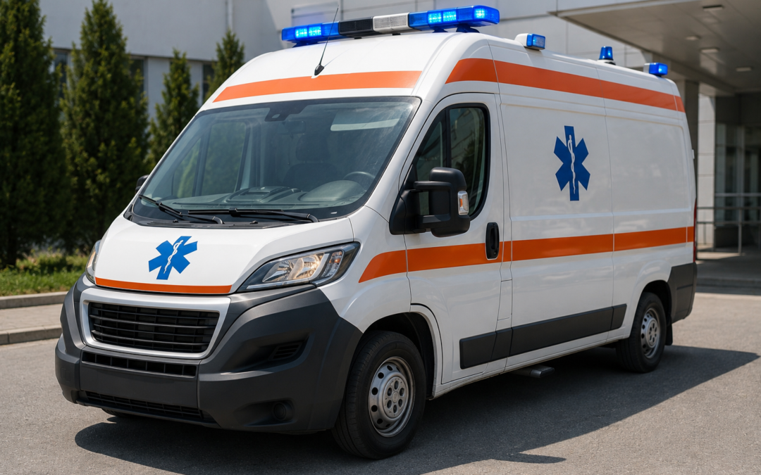 Intervenție de urgență la Primăria Darabani după ce un electrician s-a prăbușit de pe o scară