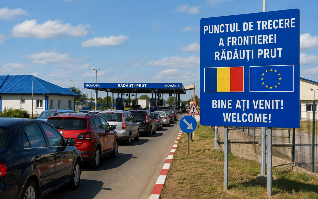 INFORMAȚIE DE ULTIMĂ ORĂ PENTRU ȘOFERI! Trafic intens la intrarea în Republica Moldova prin PTF Rădăuți-Prut