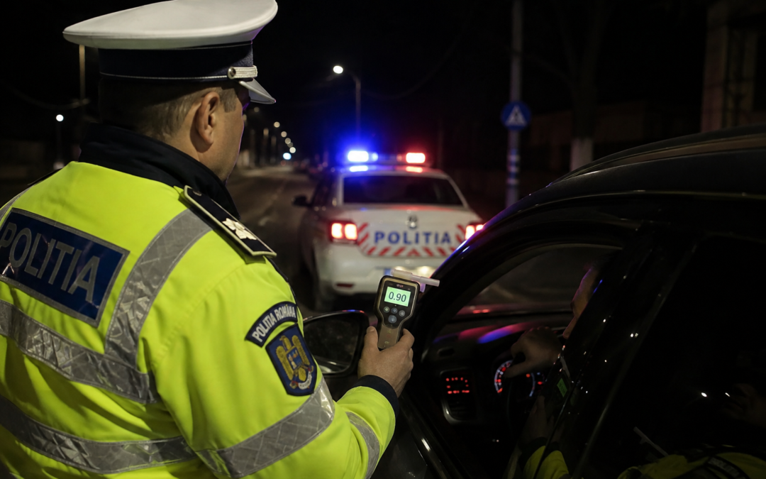Tânăr de 24 de ani, prins băut la volan, în Hudești. Etilotestul a indicat 0,90 mg/l alcool pur