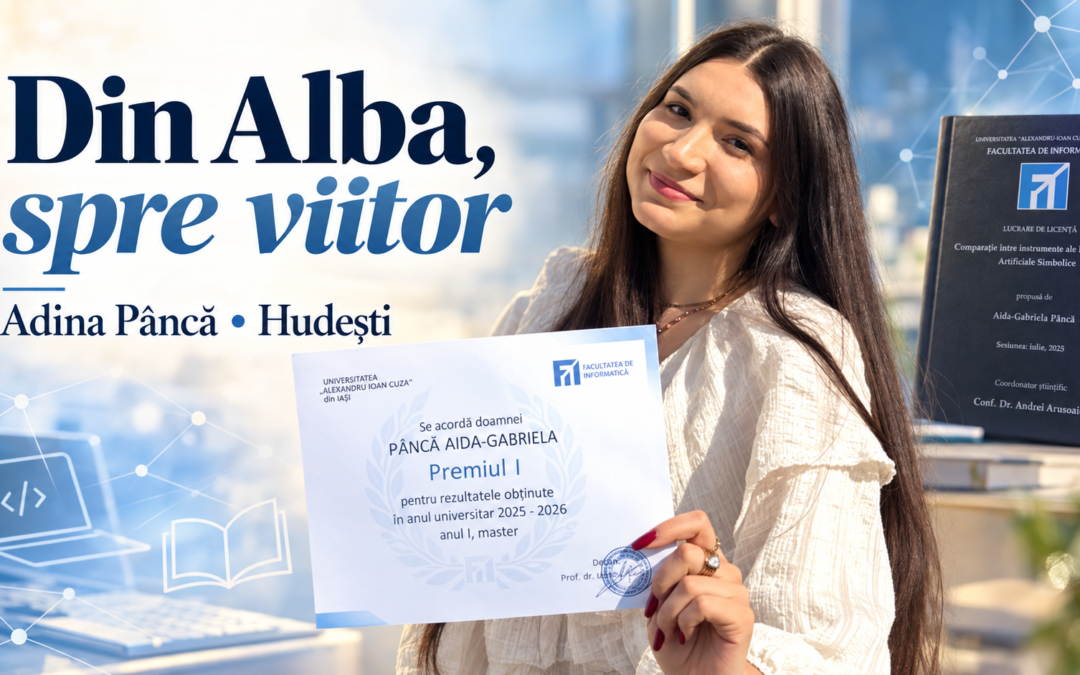 Cu rădăcinile în Alba și privirea spre viitor: povestea Adinei Pâncă, din comuna Hudești