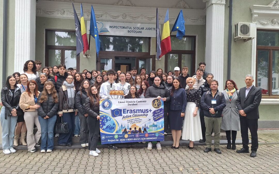 Elevi din Italia, în schimb de experiență la Darabani. Rezultatele Erasmus+, prezentate la IȘJ Botoșani